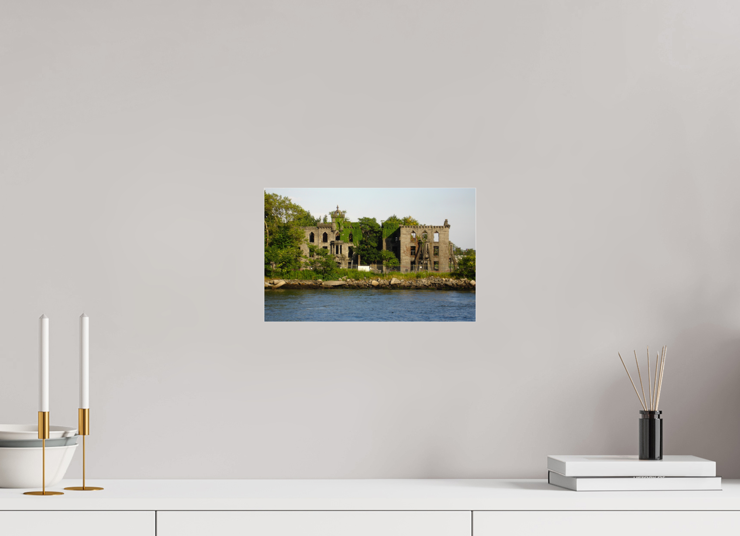 12.6 x 8″, Photo Print Under Acrylic Glass Abandoned Sanitarian