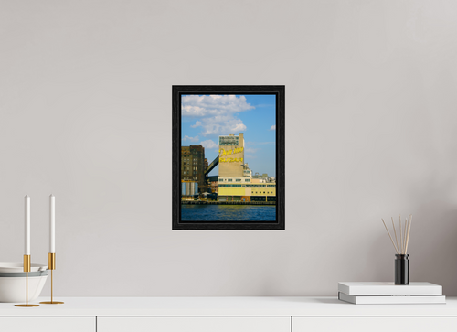 9 x 12″, Floater Frame Domino Factory Vintage......