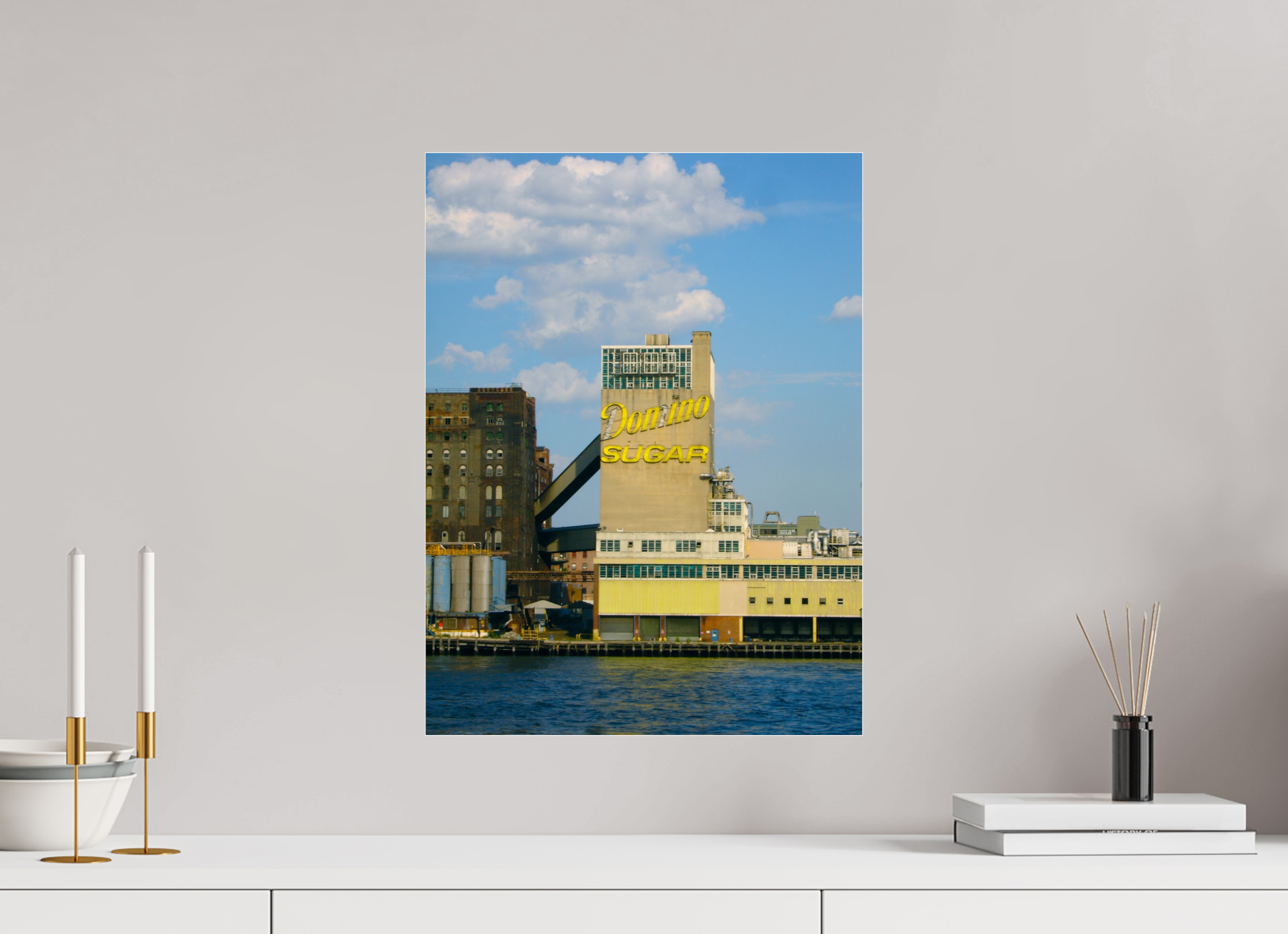 15 x 20″, Photo Print Under Acrylic Glass Domino Factory Vintage......