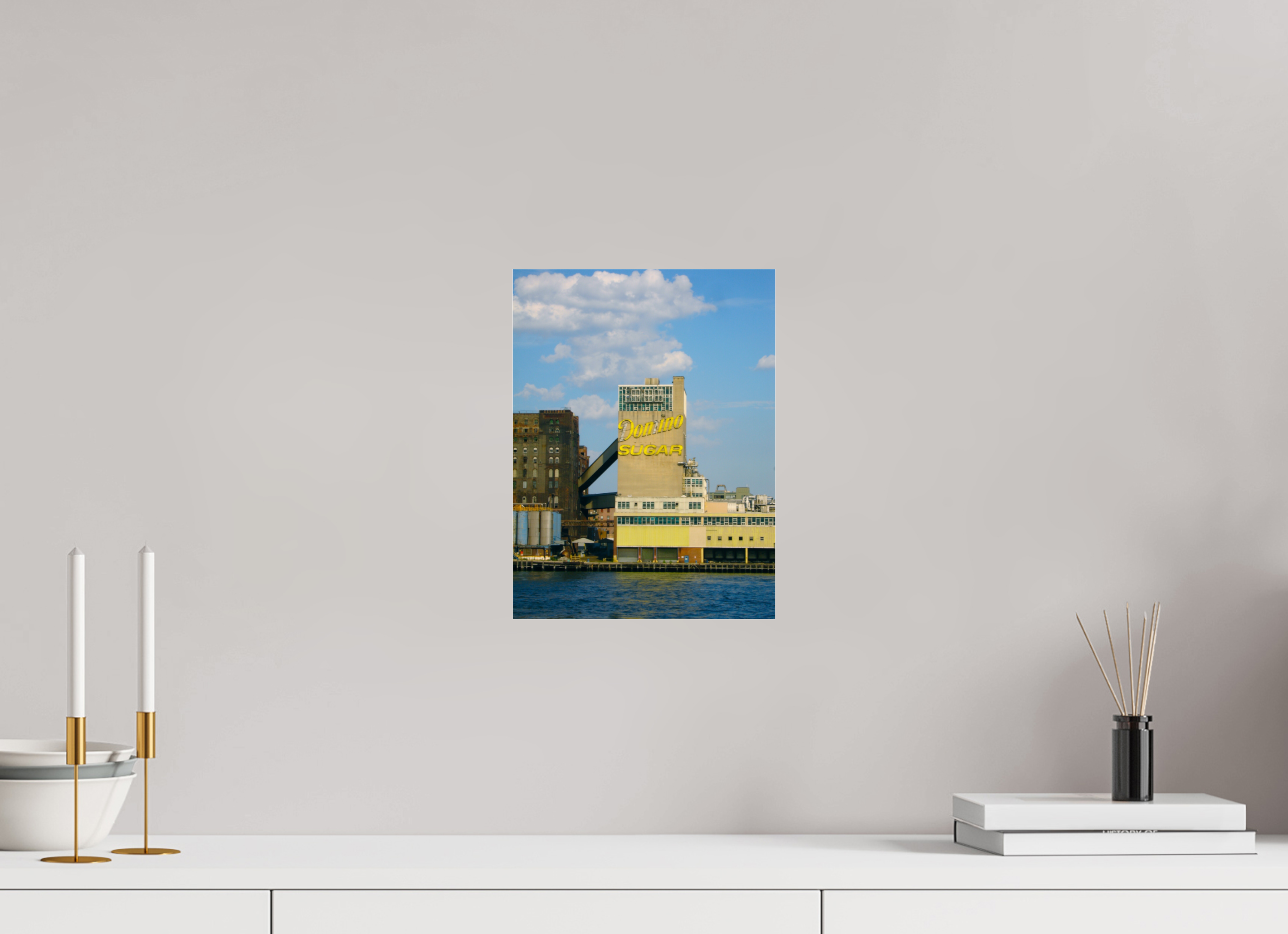 9 x 12″, Photo Print Under Acrylic Glass Domino Factory Vintage......