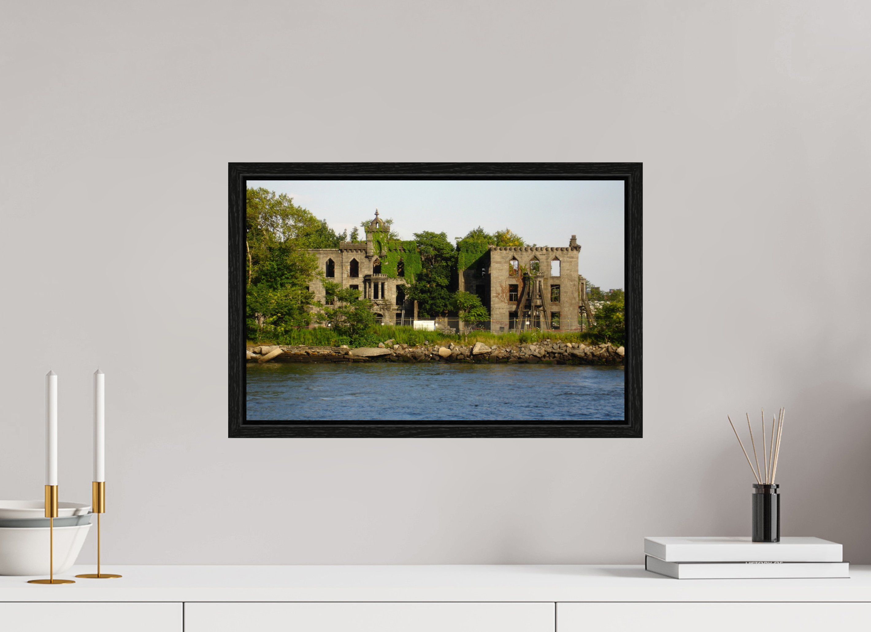 18.9 x 12″, Floater Frame Abandoned Sanitarian