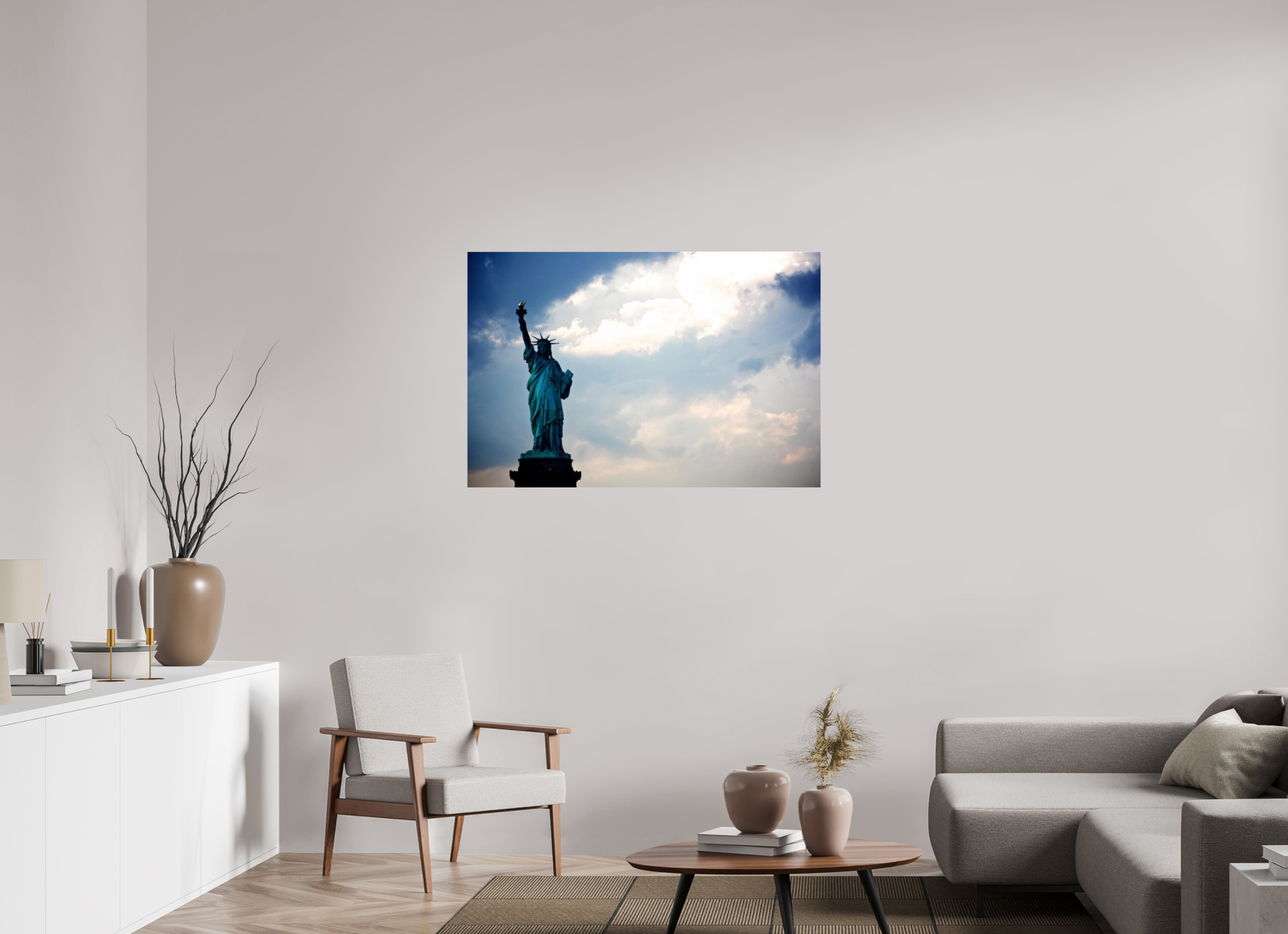 45 x 30″, Photo Print Under Acrylic Glass Statue of Liberty