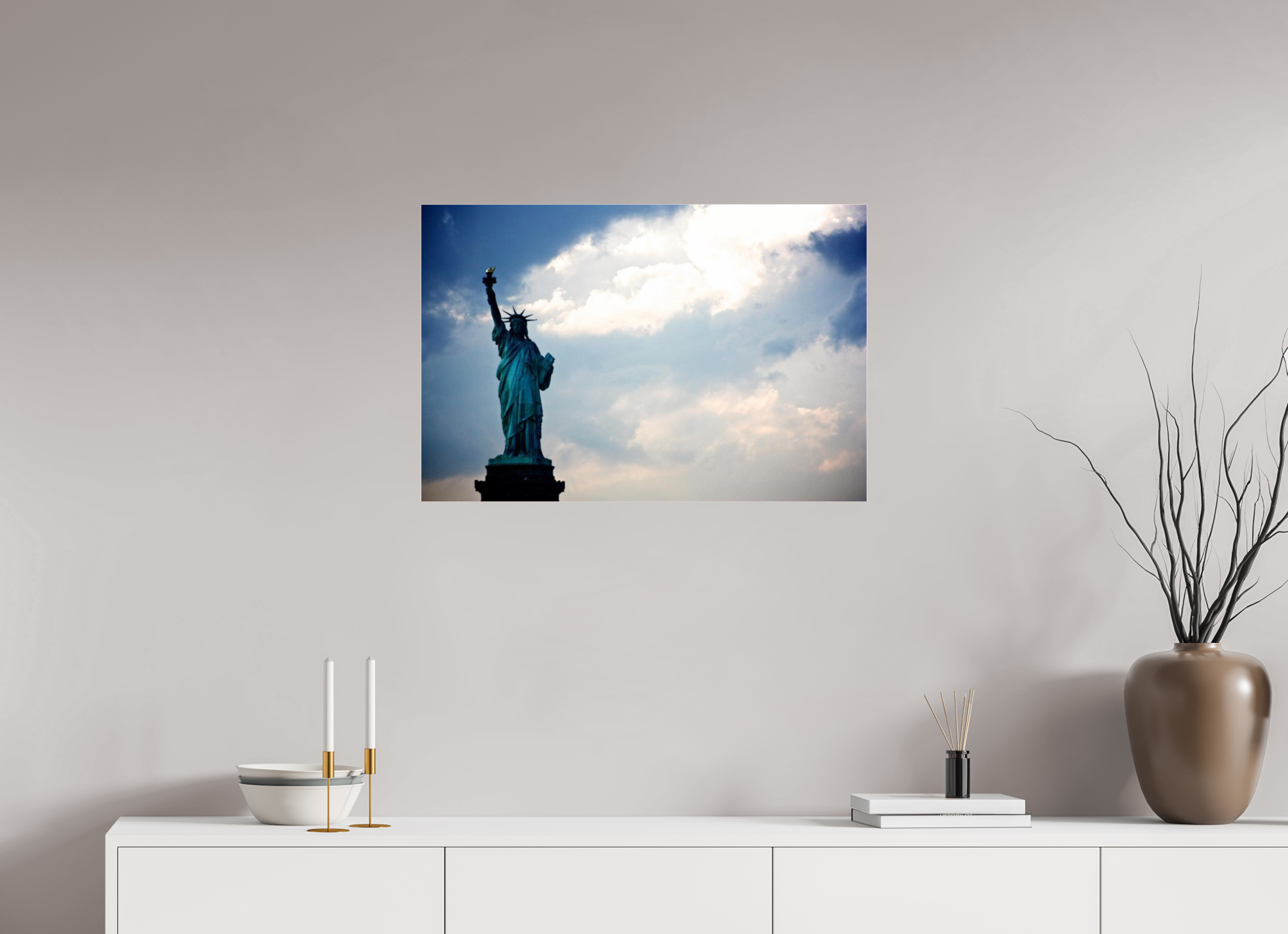 30 x 20″, Photo Print Under Acrylic Glass Statue of Liberty