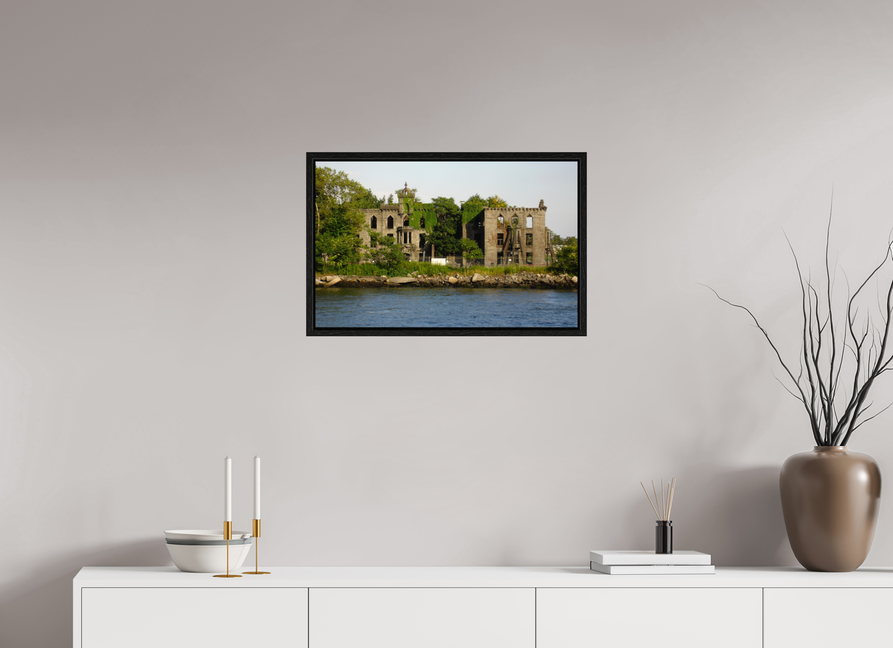 25.3 x 16″, Floater Frame Abandoned Sanitarian