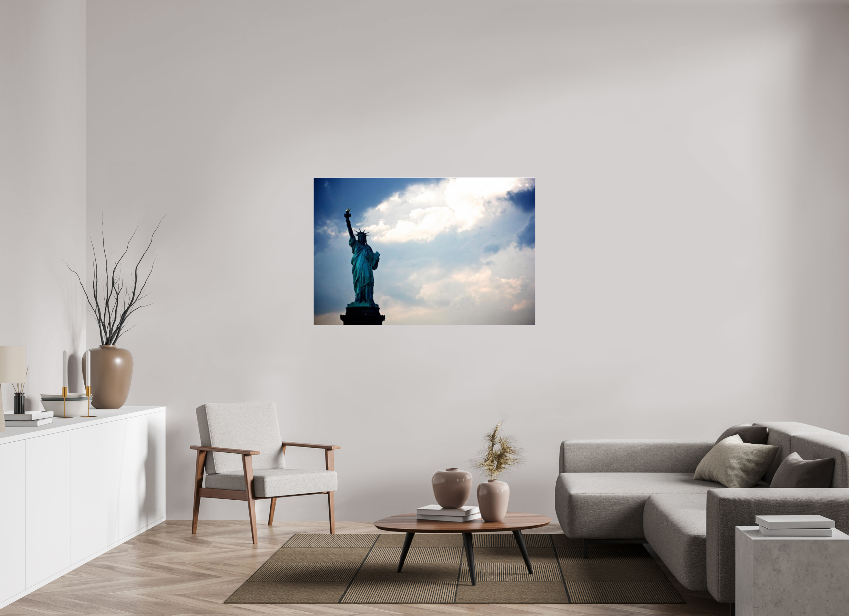 54 x 36″, Photo Print Under Acrylic Glass Statue of Liberty