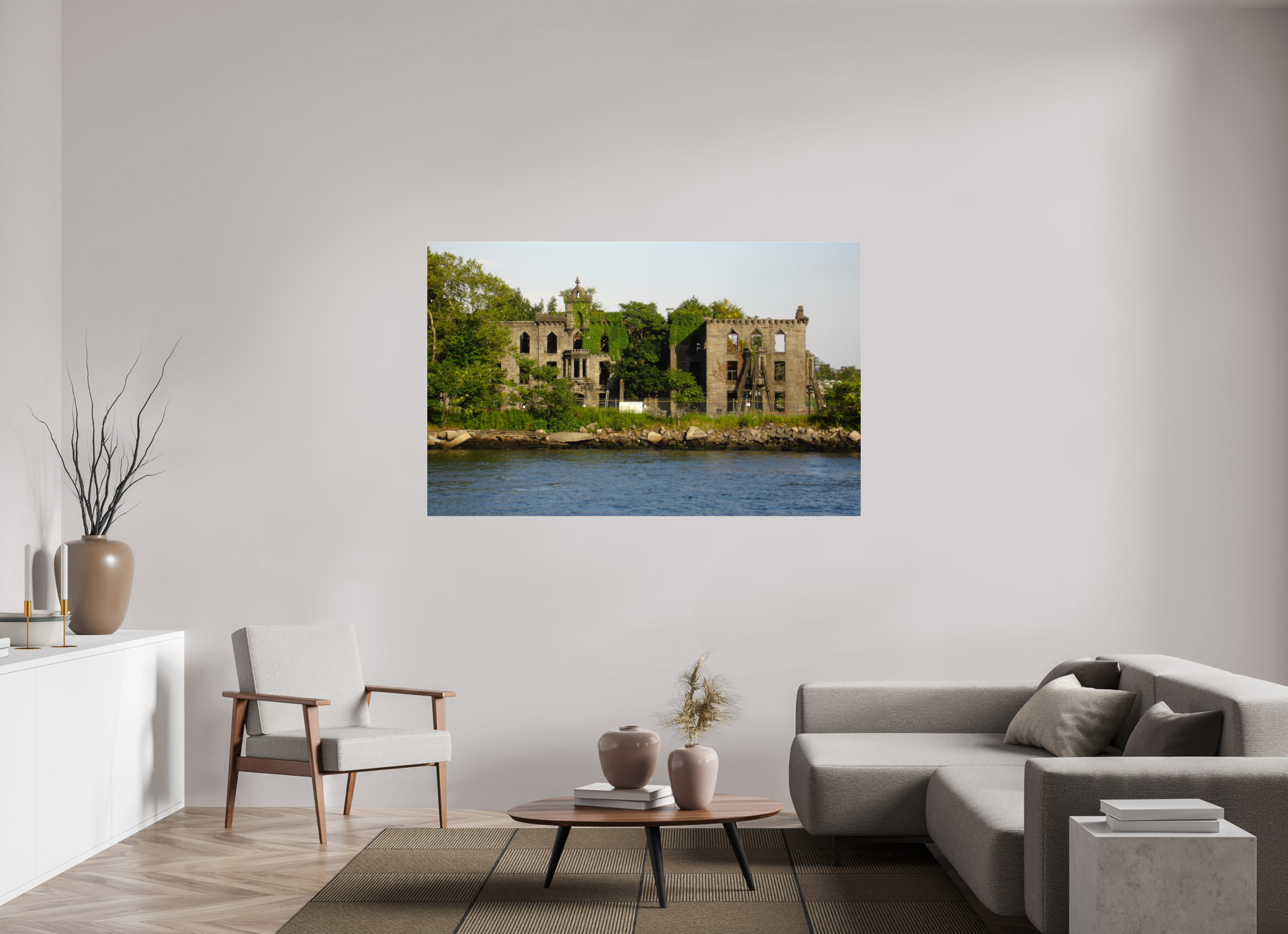 67.9 x 43″, Photo Print Under Acrylic Glass Abandoned Sanitarian