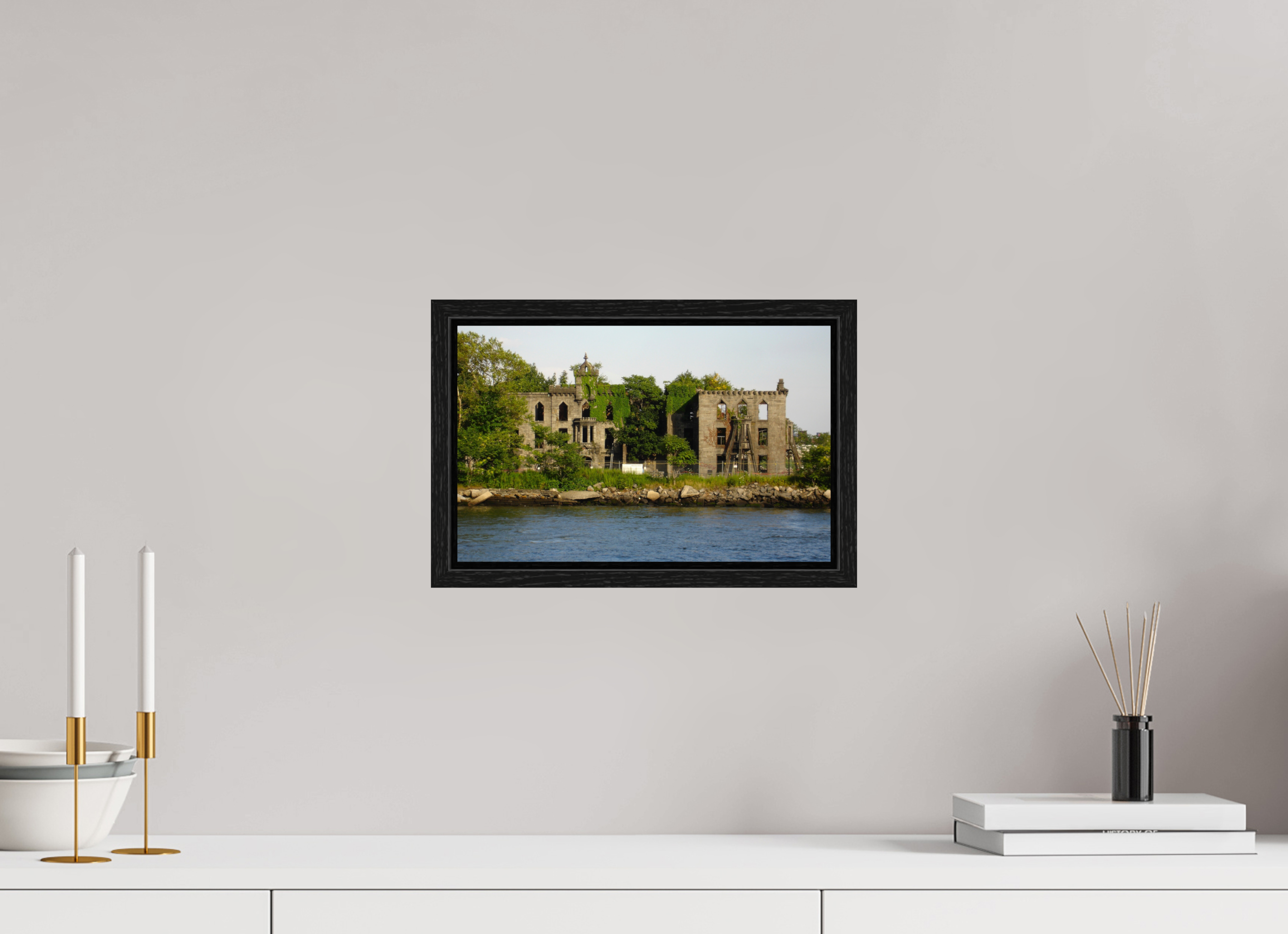 12.6 x 8″, Floater Frame Abandoned Sanitarian